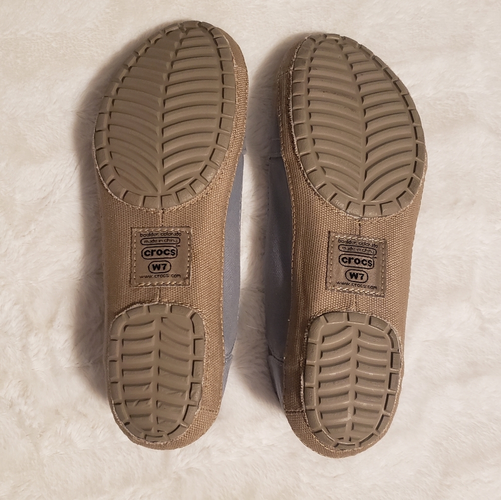 Nwob Crocs Blue Angeline Flats View 6